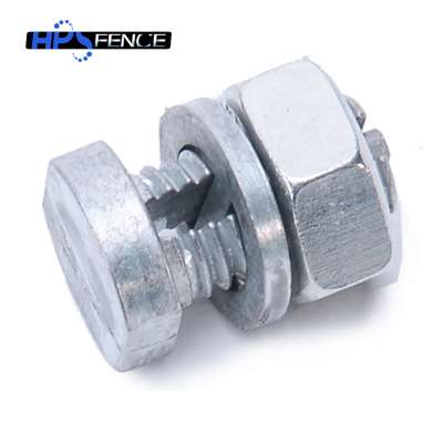 Electric fence split bolt joint clamp for high tensile wire fence