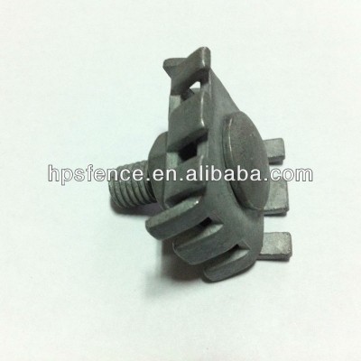 Electric fence wire joint clamp for up to 4mm fencing wire