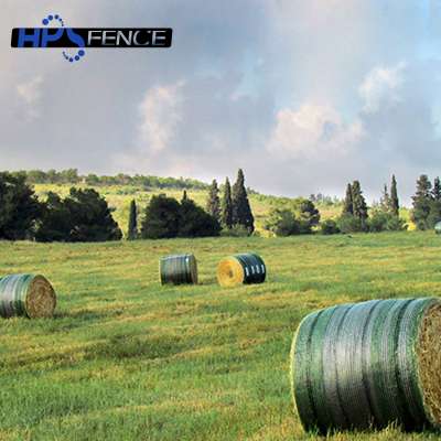 White pe silage round straw hay bale net wrap for horses farm