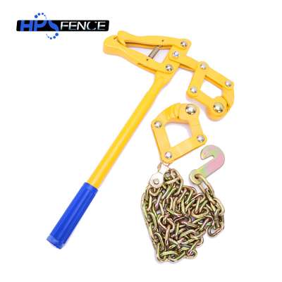 high tensile fence chain grab wire puller with 1.2m galvanised chain