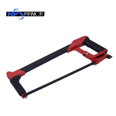 Multifunctional easy to use adjustable square tube red hacksaw frame