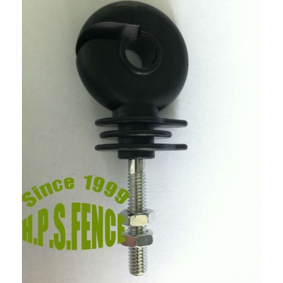 Y steel post Screw on insulator for rope electric fence