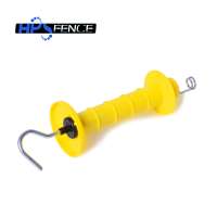 Electric fence yellow powerfields plastic rubber gate handle for animal fencing