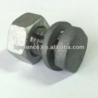 Electric fence split bolt line tap for high tensile wire fence